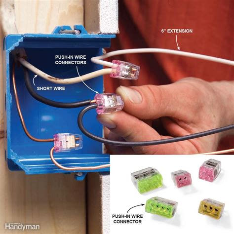 can you use a junction box to extend pwer wire|extending electrical outlet wiring.